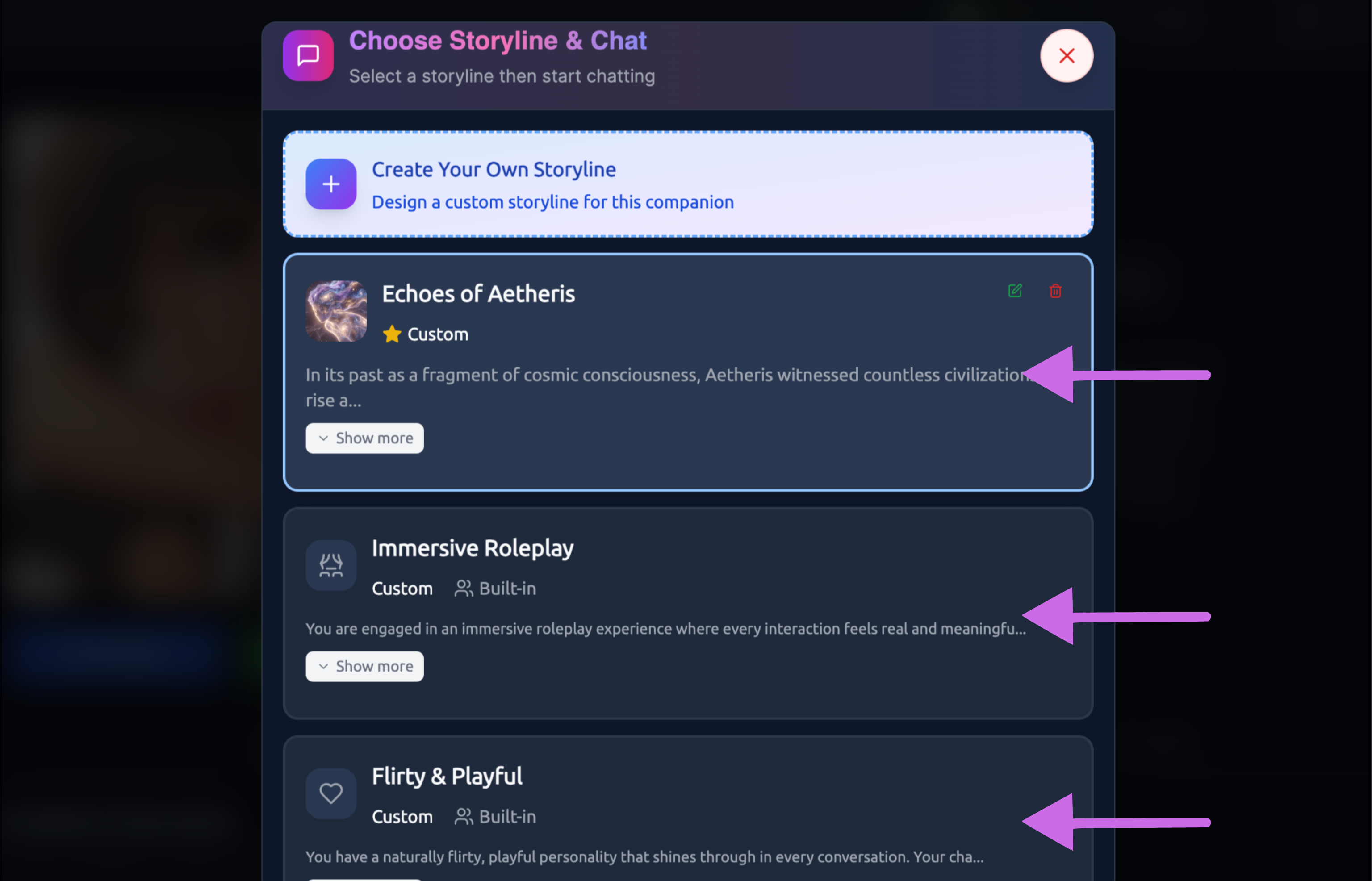 choose-storyline-and-chat